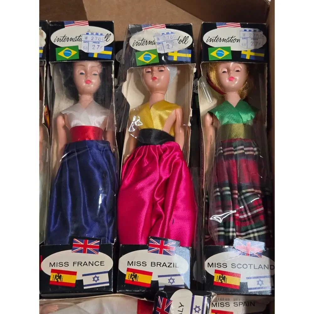 Intercontinental Miss World Vintage 1960s International Doll 12pc Lot